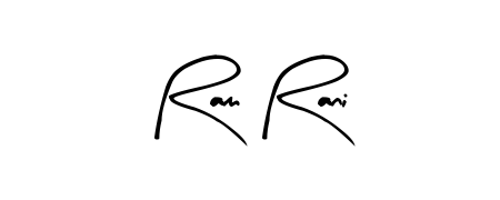 Give your name Ram Rani an exquisite flair with the Arty Signature script font. Ideal for contracts, resumes, and formal letterheads. Ram Rani signature style 8 images and pictures png