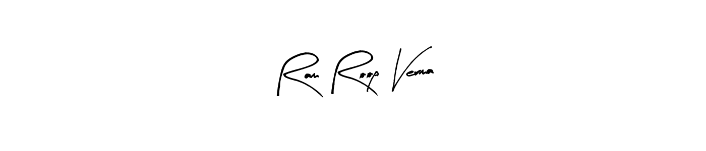 if you are searching for the best signature style for your name Ram Roop Verma. so please give up your signature search. here we have designed multiple signature styles  using Arty Signature. Ram Roop Verma signature style 8 images and pictures png