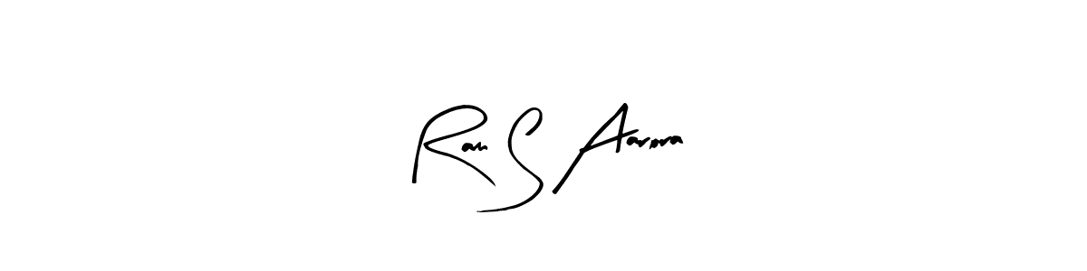 How to make Ram S Aarora name signature. Use Arty Signature style for creating short signs online. This is the latest handwritten sign. Ram S Aarora signature style 8 images and pictures png