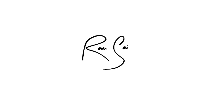 Use a signature maker to create a handwritten signature online. With this signature software, you can design (Arty Signature) your own signature for name Ram Sai. Ram Sai signature style 8 images and pictures png