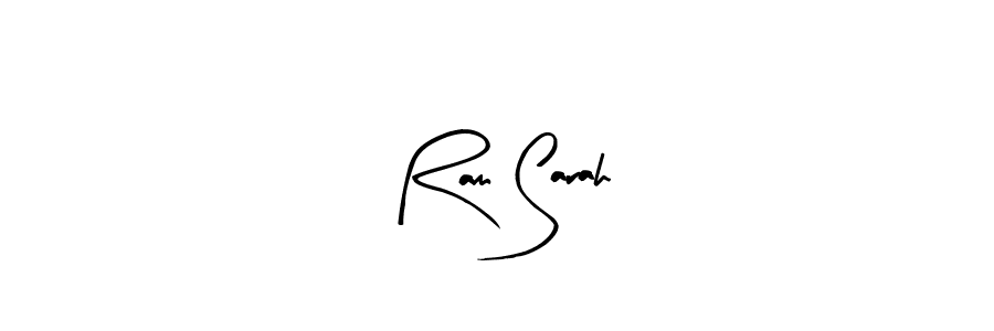 if you are searching for the best signature style for your name Ram Sarah. so please give up your signature search. here we have designed multiple signature styles  using Arty Signature. Ram Sarah signature style 8 images and pictures png
