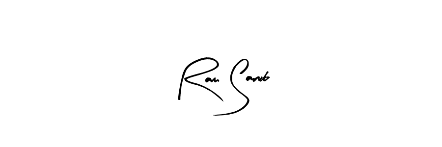 Similarly Arty Signature is the best handwritten signature design. Signature creator online .You can use it as an online autograph creator for name Ram Sarub. Ram Sarub signature style 8 images and pictures png