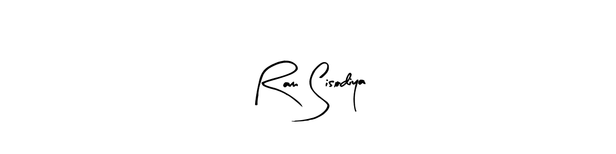 This is the best signature style for the Ram Sisodiya name. Also you like these signature font (Arty Signature). Mix name signature. Ram Sisodiya signature style 8 images and pictures png