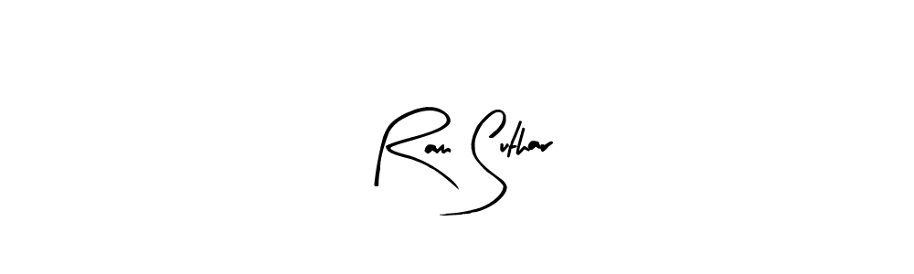 Create a beautiful signature design for name Ram Suthar. With this signature (Arty Signature) fonts, you can make a handwritten signature for free. Ram Suthar signature style 8 images and pictures png