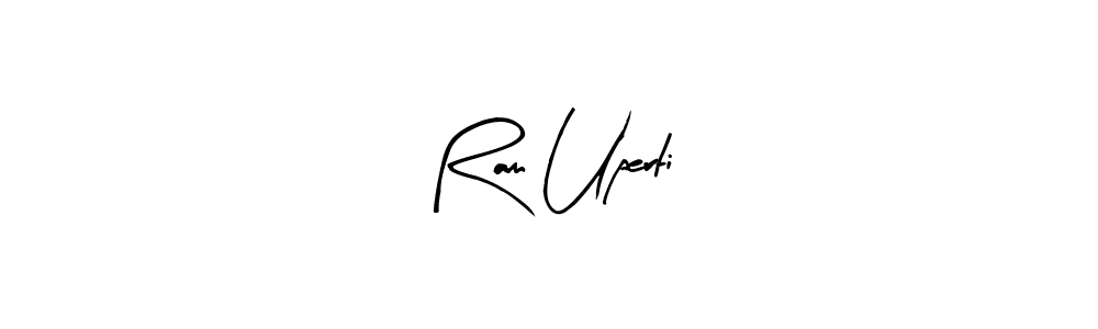 Similarly Arty Signature is the best handwritten signature design. Signature creator online .You can use it as an online autograph creator for name Ram Uperti. Ram Uperti signature style 8 images and pictures png