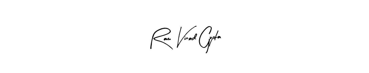 How to make Ram Vinod Gupta name signature. Use Arty Signature style for creating short signs online. This is the latest handwritten sign. Ram Vinod Gupta signature style 8 images and pictures png