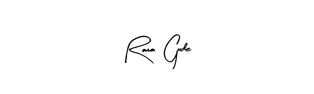 Also You can easily find your signature by using the search form. We will create Rama  Gude name handwritten signature images for you free of cost using Arty Signature sign style. Rama  Gude signature style 8 images and pictures png