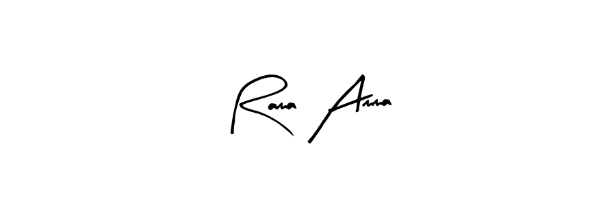 Create a beautiful signature design for name Rama Amma. With this signature (Arty Signature) fonts, you can make a handwritten signature for free. Rama Amma signature style 8 images and pictures png