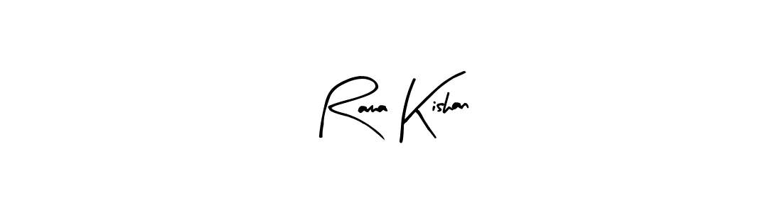 How to make Rama Kishan name signature. Use Arty Signature style for creating short signs online. This is the latest handwritten sign. Rama Kishan signature style 8 images and pictures png