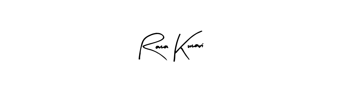 Create a beautiful signature design for name Rama Kumari. With this signature (Arty Signature) fonts, you can make a handwritten signature for free. Rama Kumari signature style 8 images and pictures png
