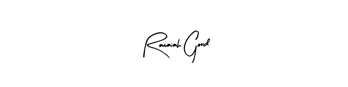 It looks lik you need a new signature style for name Ramaiah Goud. Design unique handwritten (Arty Signature) signature with our free signature maker in just a few clicks. Ramaiah Goud signature style 8 images and pictures png
