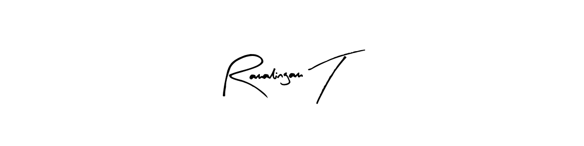 You should practise on your own different ways (Arty Signature) to write your name (Ramalingam T) in signature. don't let someone else do it for you. Ramalingam T signature style 8 images and pictures png