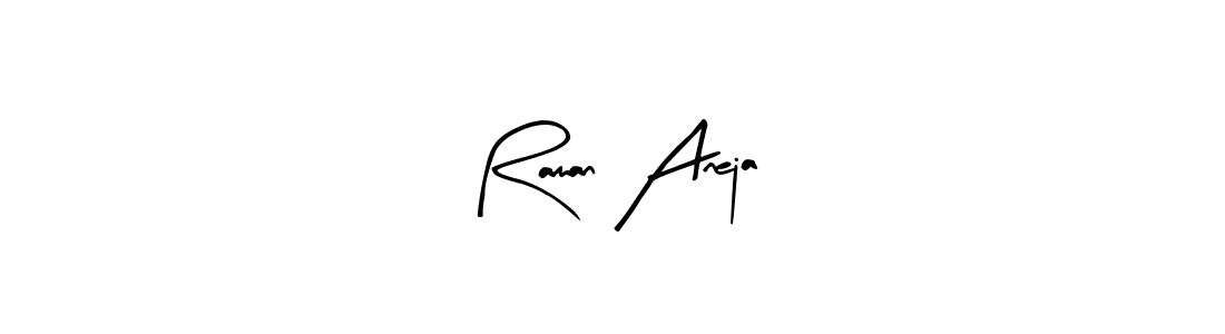 How to make Raman Aneja signature? Arty Signature is a professional autograph style. Create handwritten signature for Raman Aneja name. Raman Aneja signature style 8 images and pictures png