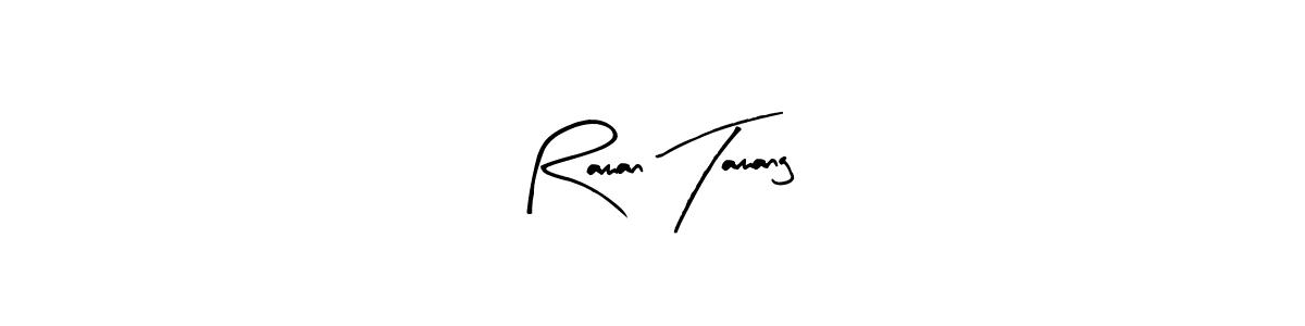 Create a beautiful signature design for name Raman Tamang. With this signature (Arty Signature) fonts, you can make a handwritten signature for free. Raman Tamang signature style 8 images and pictures png