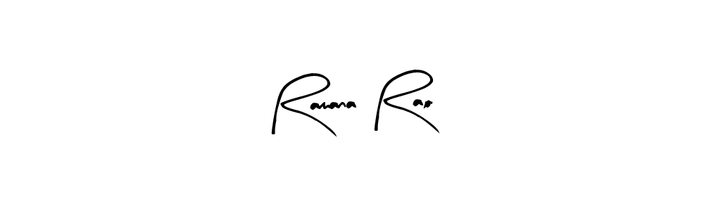 This is the best signature style for the Ramana Rao name. Also you like these signature font (Arty Signature). Mix name signature. Ramana Rao signature style 8 images and pictures png