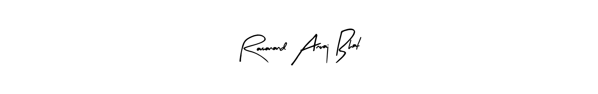 Ramanand Anuaj Bhat stylish signature style. Best Handwritten Sign (Arty Signature) for my name. Handwritten Signature Collection Ideas for my name Ramanand Anuaj Bhat. Ramanand Anuaj Bhat signature style 8 images and pictures png