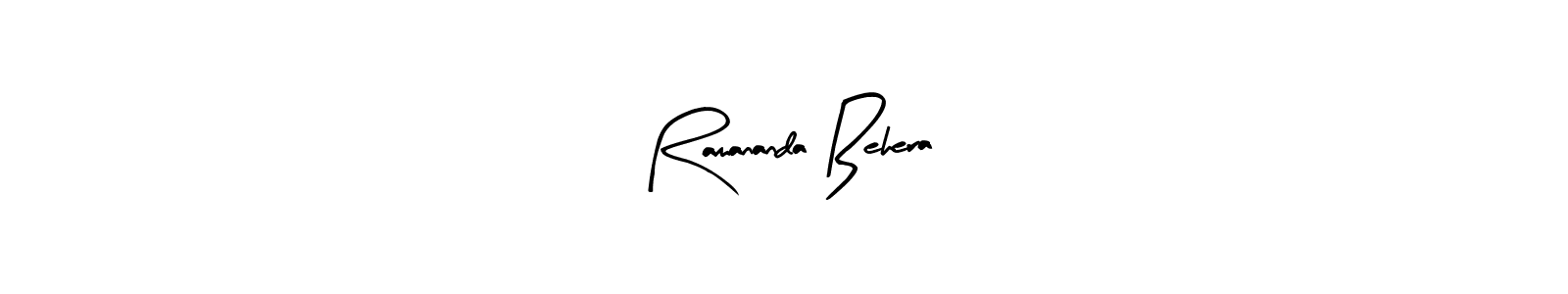 if you are searching for the best signature style for your name Ramananda Behera. so please give up your signature search. here we have designed multiple signature styles  using Arty Signature. Ramananda Behera signature style 8 images and pictures png