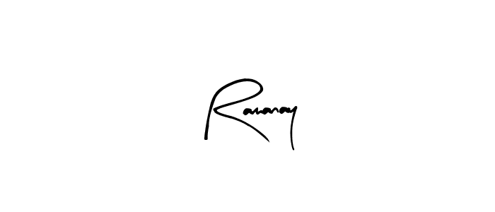 How to make Ramanay name signature. Use Arty Signature style for creating short signs online. This is the latest handwritten sign. Ramanay signature style 8 images and pictures png