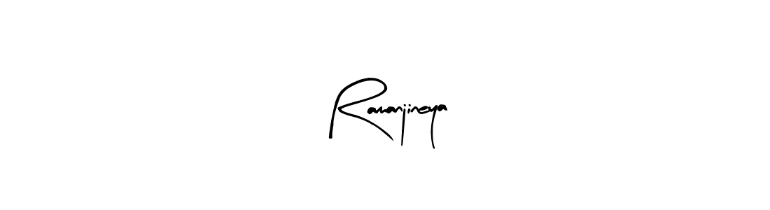 How to make Ramanjineya signature? Arty Signature is a professional autograph style. Create handwritten signature for Ramanjineya name. Ramanjineya signature style 8 images and pictures png