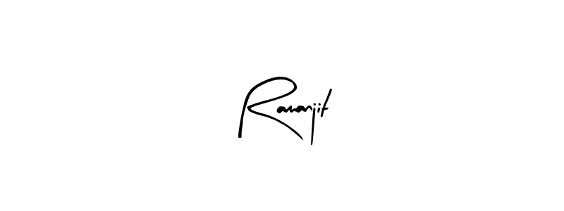 How to make Ramanjit name signature. Use Arty Signature style for creating short signs online. This is the latest handwritten sign. Ramanjit signature style 8 images and pictures png