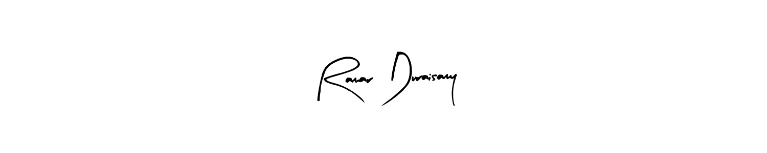 Create a beautiful signature design for name Ramar Duraisamy. With this signature (Arty Signature) fonts, you can make a handwritten signature for free. Ramar Duraisamy signature style 8 images and pictures png