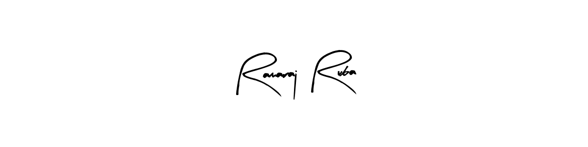 Use a signature maker to create a handwritten signature online. With this signature software, you can design (Arty Signature) your own signature for name Ramaraj Ruba. Ramaraj Ruba signature style 8 images and pictures png