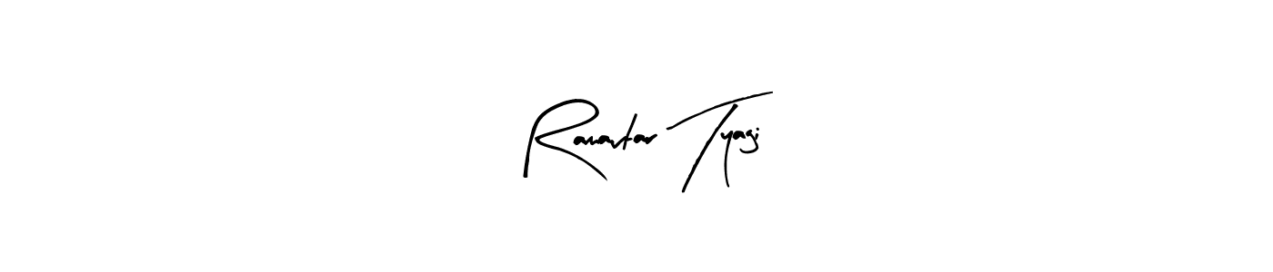 It looks lik you need a new signature style for name Ramavtar Tyagi. Design unique handwritten (Arty Signature) signature with our free signature maker in just a few clicks. Ramavtar Tyagi signature style 8 images and pictures png