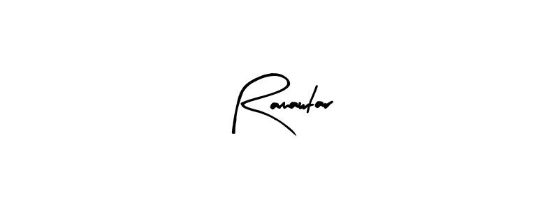 Use a signature maker to create a handwritten signature online. With this signature software, you can design (Arty Signature) your own signature for name Ramawtar. Ramawtar signature style 8 images and pictures png