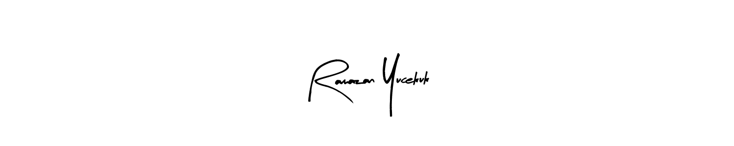Use a signature maker to create a handwritten signature online. With this signature software, you can design (Arty Signature) your own signature for name Ramazan Yucekuk. Ramazan Yucekuk signature style 8 images and pictures png