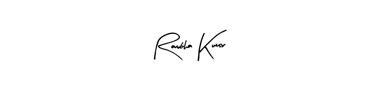 How to make Rambha Kumsr signature? Arty Signature is a professional autograph style. Create handwritten signature for Rambha Kumsr name. Rambha Kumsr signature style 8 images and pictures png