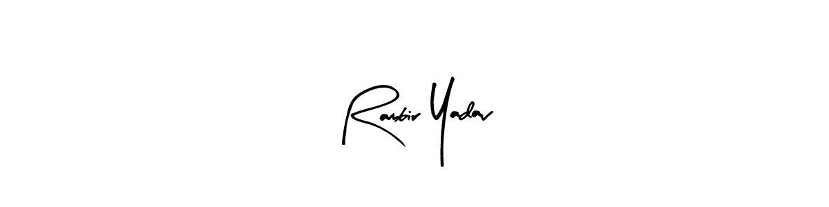 You should practise on your own different ways (Arty Signature) to write your name (Rambir Yadav) in signature. don't let someone else do it for you. Rambir Yadav signature style 8 images and pictures png