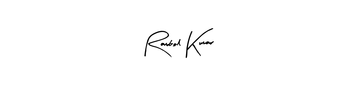 if you are searching for the best signature style for your name Rambol Kumar. so please give up your signature search. here we have designed multiple signature styles  using Arty Signature. Rambol Kumar signature style 8 images and pictures png