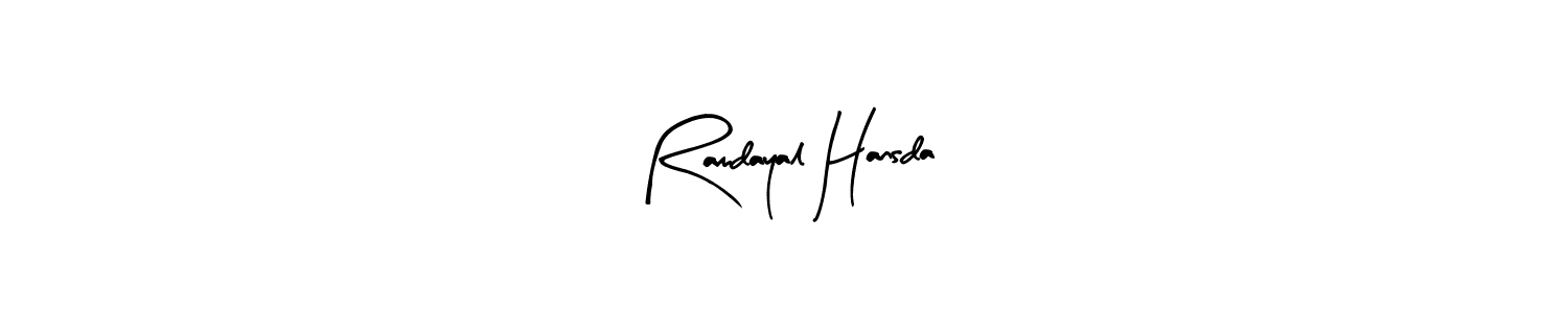How to make Ramdayal Hansda signature? Arty Signature is a professional autograph style. Create handwritten signature for Ramdayal Hansda name. Ramdayal Hansda signature style 8 images and pictures png
