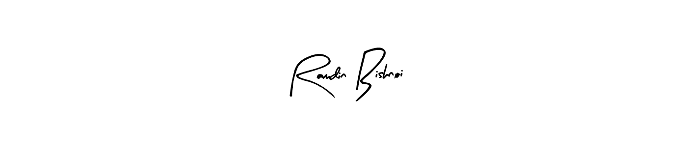 Once you've used our free online signature maker to create your best signature Arty Signature style, it's time to enjoy all of the benefits that Ramdin Bishnoi name signing documents. Ramdin Bishnoi signature style 8 images and pictures png