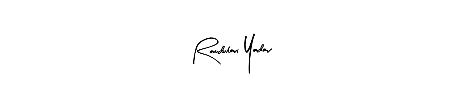 Make a beautiful signature design for name Ramdulari Yadav. With this signature (Arty Signature) style, you can create a handwritten signature for free. Ramdulari Yadav signature style 8 images and pictures png