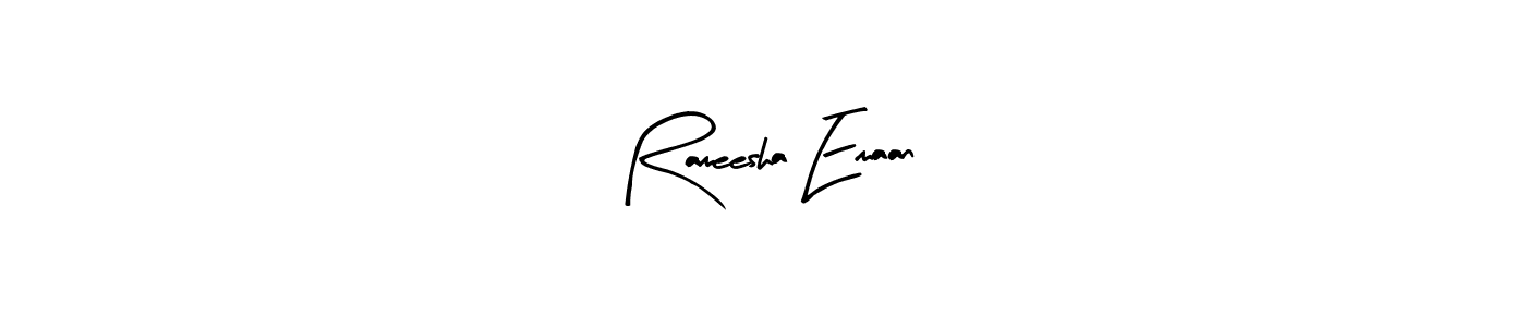 It looks lik you need a new signature style for name Rameesha Emaan. Design unique handwritten (Arty Signature) signature with our free signature maker in just a few clicks. Rameesha Emaan signature style 8 images and pictures png