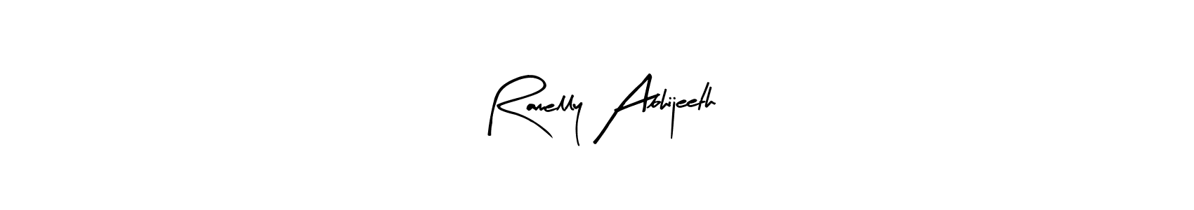 Once you've used our free online signature maker to create your best signature Arty Signature style, it's time to enjoy all of the benefits that Ramelly Abhijeeth name signing documents. Ramelly Abhijeeth signature style 8 images and pictures png