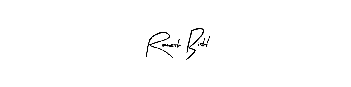 Ramesh Bisht stylish signature style. Best Handwritten Sign (Arty Signature) for my name. Handwritten Signature Collection Ideas for my name Ramesh Bisht. Ramesh Bisht signature style 8 images and pictures png