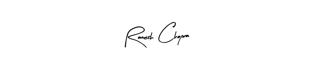 Design your own signature with our free online signature maker. With this signature software, you can create a handwritten (Arty Signature) signature for name Ramesh Chopra. Ramesh Chopra signature style 8 images and pictures png