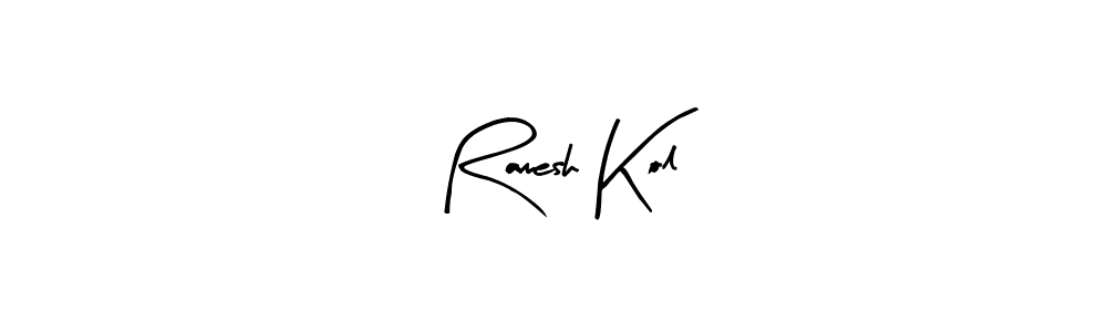 You should practise on your own different ways (Arty Signature) to write your name (Ramesh Kol) in signature. don't let someone else do it for you. Ramesh Kol signature style 8 images and pictures png