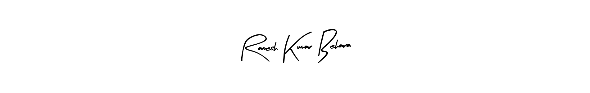 Design your own signature with our free online signature maker. With this signature software, you can create a handwritten (Arty Signature) signature for name Ramesh Kumar Behara. Ramesh Kumar Behara signature style 8 images and pictures png