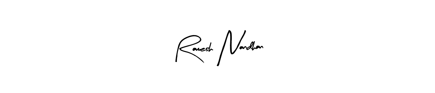 How to Draw Ramesh Nandhan signature style? Arty Signature is a latest design signature styles for name Ramesh Nandhan. Ramesh Nandhan signature style 8 images and pictures png