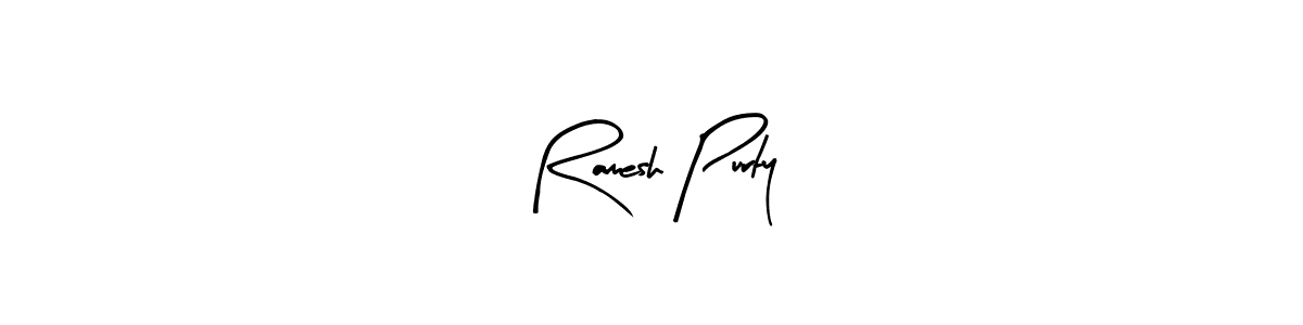 Also we have Ramesh Purty name is the best signature style. Create professional handwritten signature collection using Arty Signature autograph style. Ramesh Purty signature style 8 images and pictures png