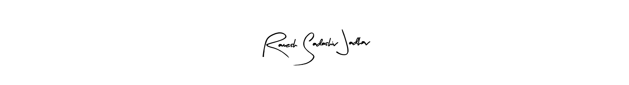 Ramesh Sadashiv Jadhav stylish signature style. Best Handwritten Sign (Arty Signature) for my name. Handwritten Signature Collection Ideas for my name Ramesh Sadashiv Jadhav. Ramesh Sadashiv Jadhav signature style 8 images and pictures png