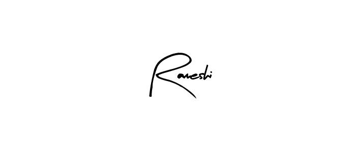 How to make Rameshi name signature. Use Arty Signature style for creating short signs online. This is the latest handwritten sign. Rameshi signature style 8 images and pictures png