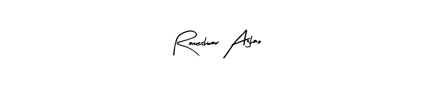 Rameshwar Aghao stylish signature style. Best Handwritten Sign (Arty Signature) for my name. Handwritten Signature Collection Ideas for my name Rameshwar Aghao. Rameshwar Aghao signature style 8 images and pictures png