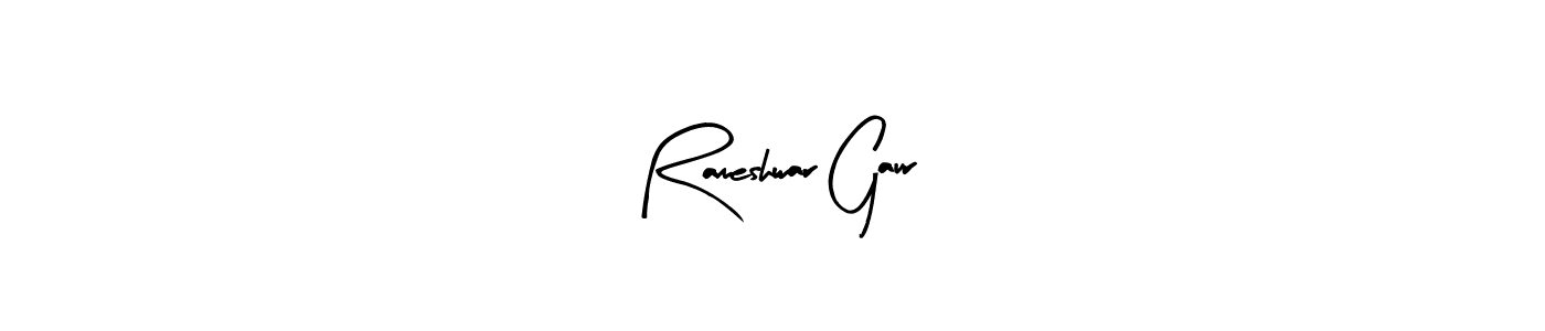 Here are the top 10 professional signature styles for the name Rameshwar Gaur. These are the best autograph styles you can use for your name. Rameshwar Gaur signature style 8 images and pictures png