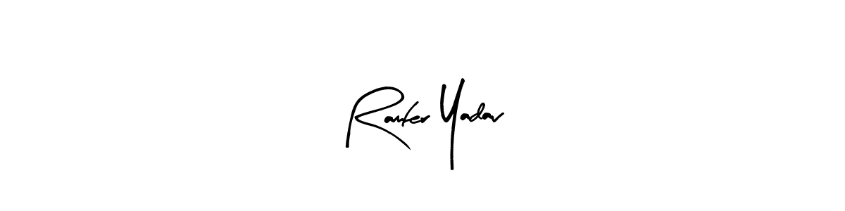 Use a signature maker to create a handwritten signature online. With this signature software, you can design (Arty Signature) your own signature for name Ramfer Yadav. Ramfer Yadav signature style 8 images and pictures png