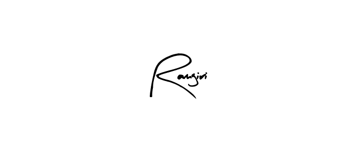 Similarly Arty Signature is the best handwritten signature design. Signature creator online .You can use it as an online autograph creator for name Ramgiri. Ramgiri signature style 8 images and pictures png