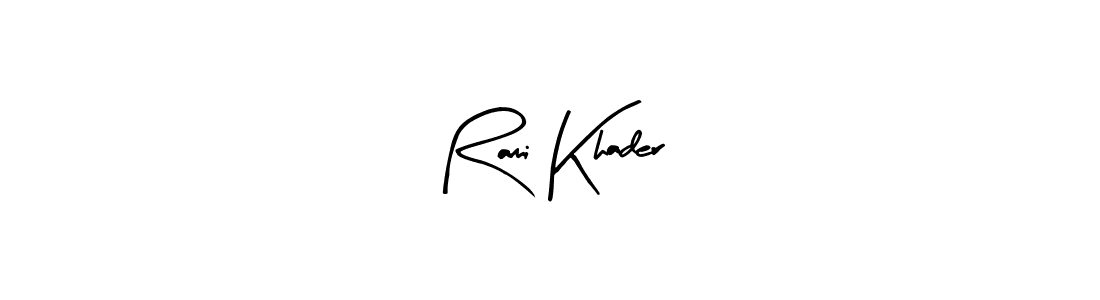 Also You can easily find your signature by using the search form. We will create Rami Khader name handwritten signature images for you free of cost using Arty Signature sign style. Rami Khader signature style 8 images and pictures png